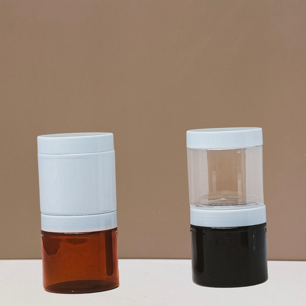 200g Plastic Jar With White Lid