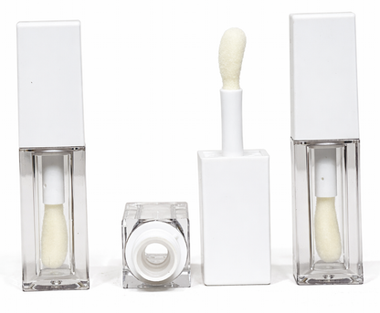 5ml Lip Gloss Tubes with White and Pink Lids