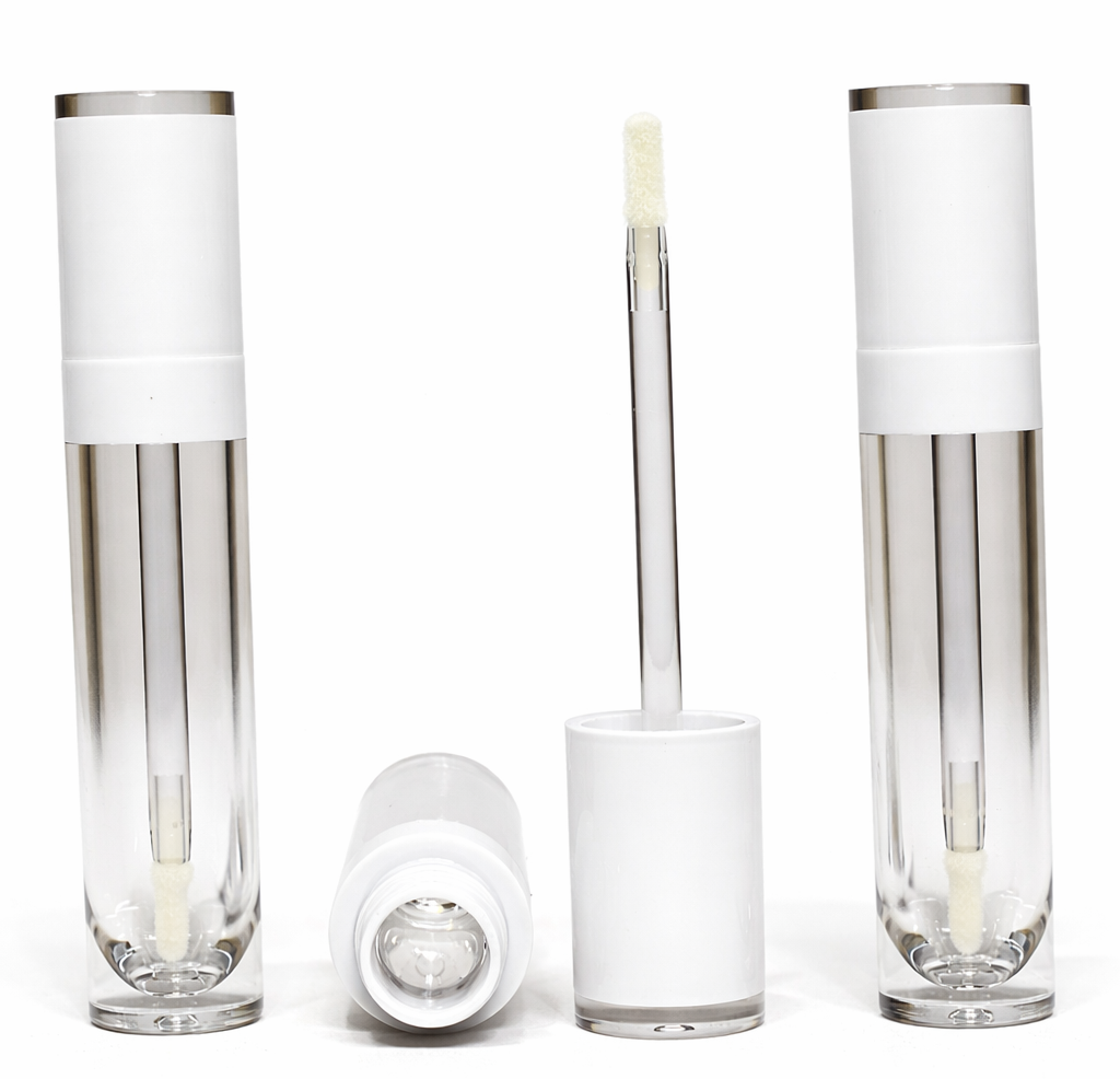 8ml Lip Gloss Tubes with White, Dark Pink, Light Pink Lids