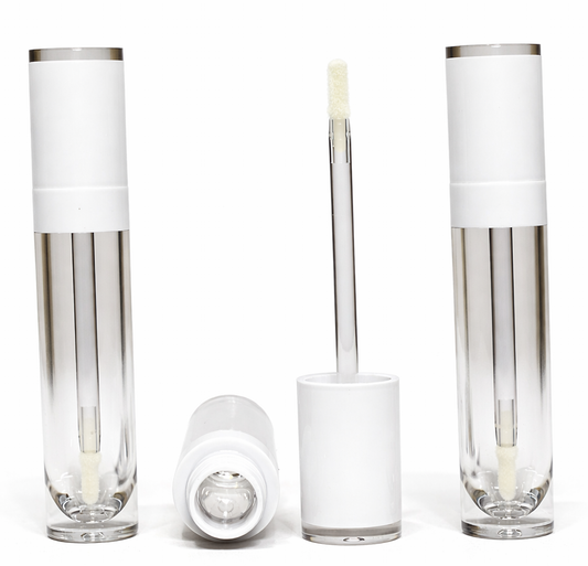 8ml Lip Gloss Tubes with White, Dark Pink, Light Pink Lids