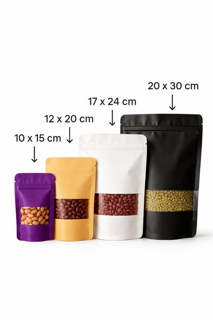 Stand Alone Ziplock Bag 20cm*30cm (500-1kg)
