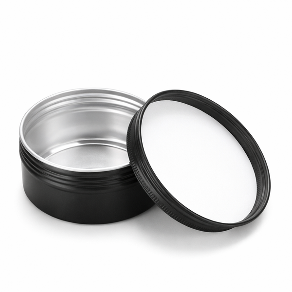 Matt Black Aluminium Jar