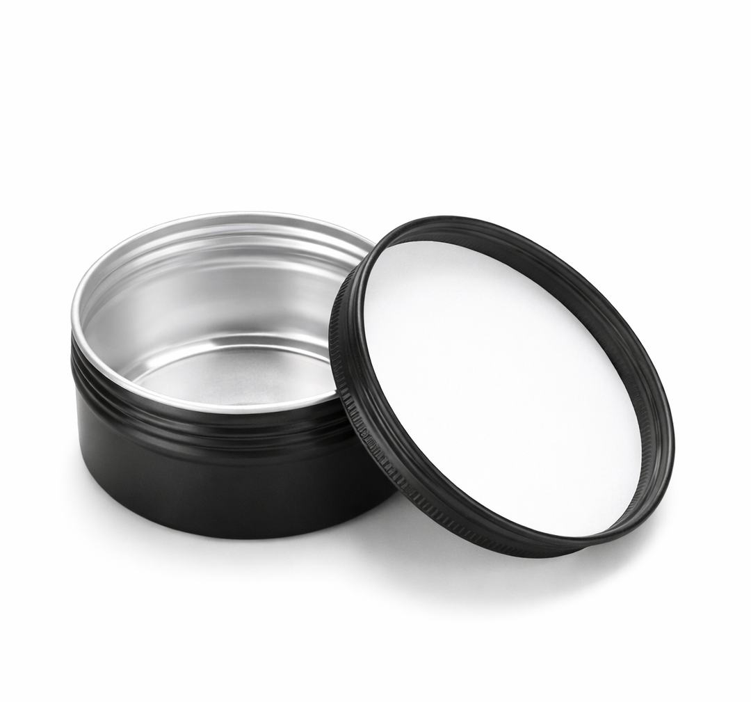 Matt Black Aluminium Jar