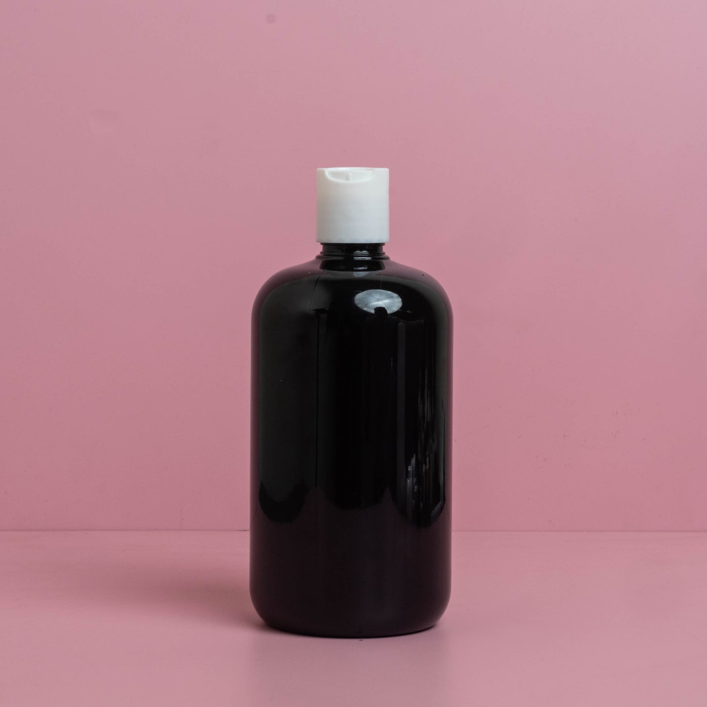 500Ml Short Pet Bottle With White Press Cap