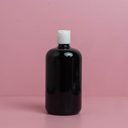 500Ml Short Pet Bottle With White Press Cap