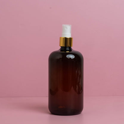 500Ml Short Pet Bottle With Gold Mist Spray