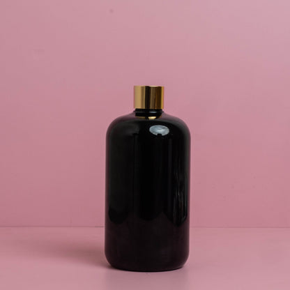500Ml Short Pet Bottle With Gold Shinny Screw Caps