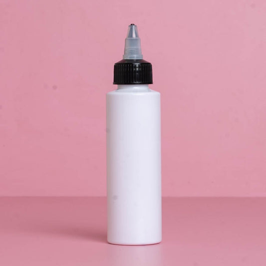 100Ml Pet Bottle With Black Applicator With Clear Top
