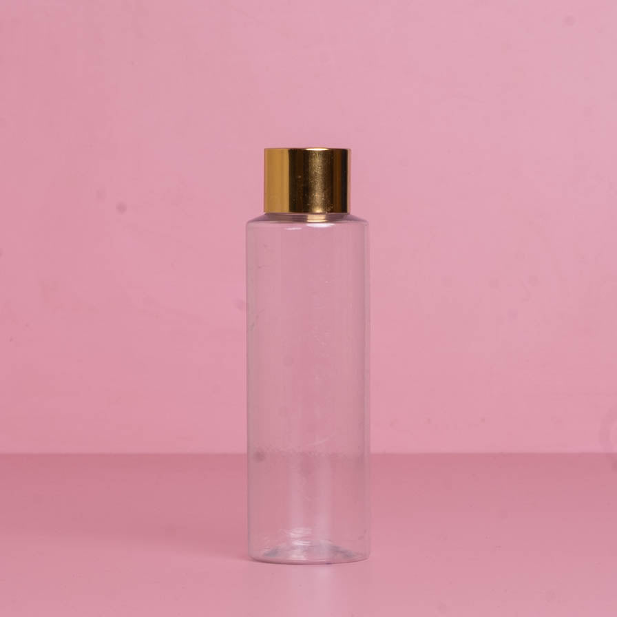100Ml Pet Bottle With Gold Shinny Screw Caps