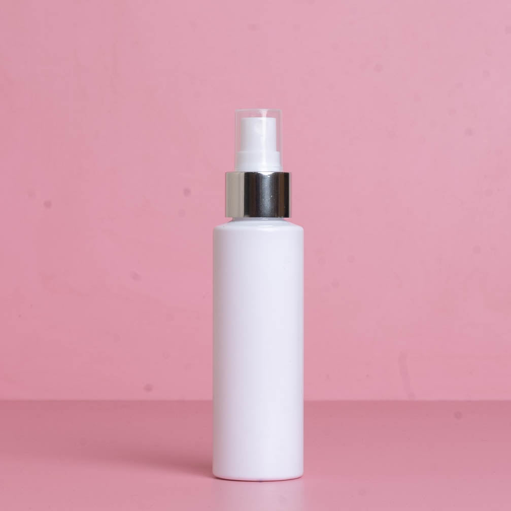 100Ml Pet Bottle With Silver Mist Spray