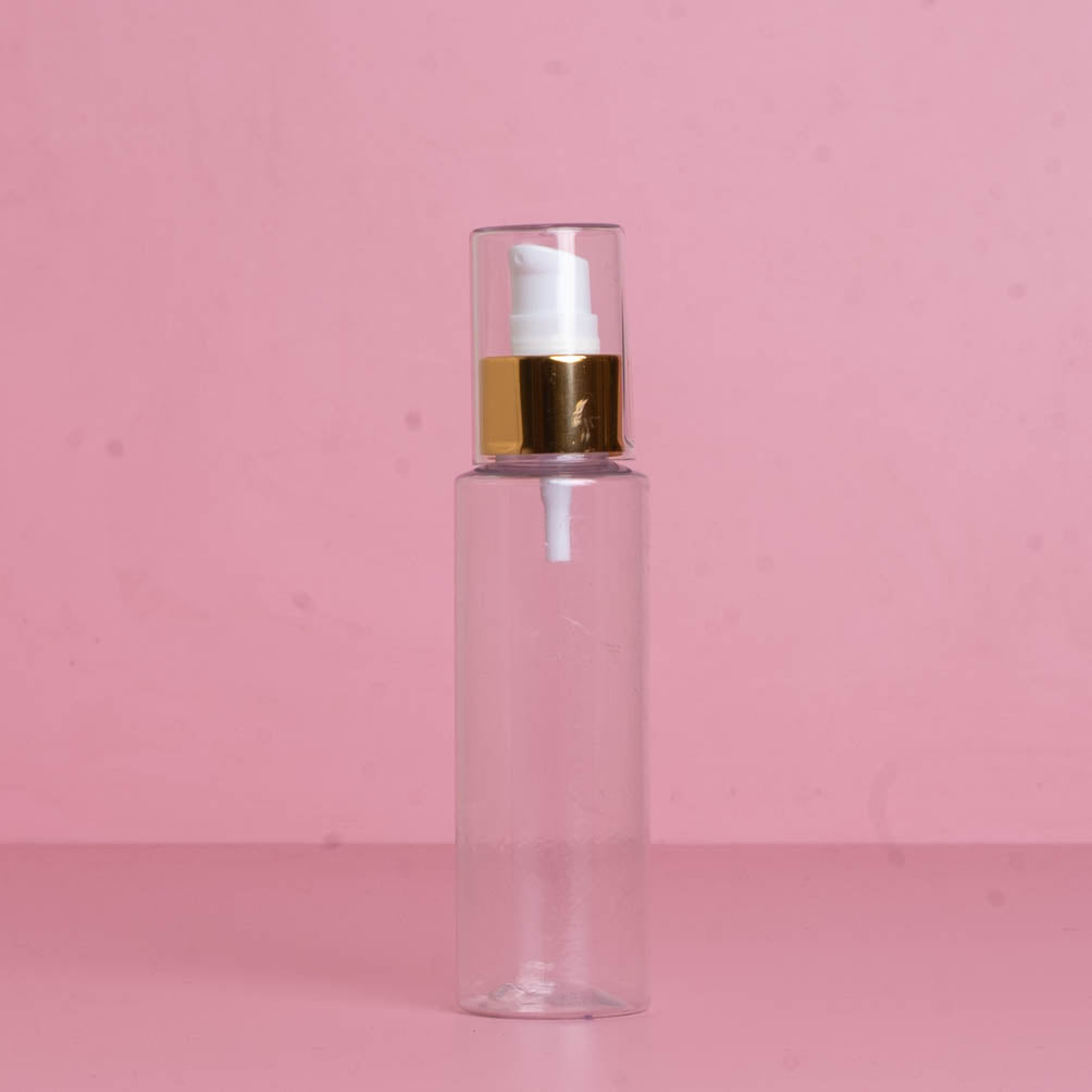 100Ml Pet Bottle With Gold Treatment Pump