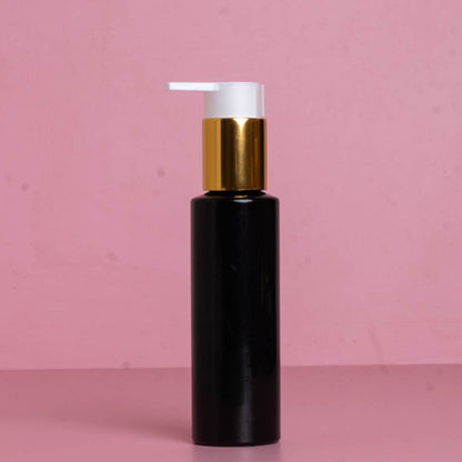 100Ml Pet Bottle With New Gold White Lotion Pump