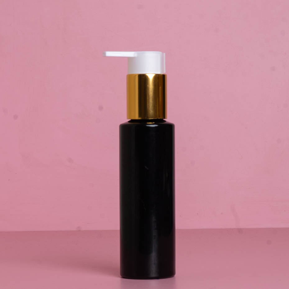 100Ml Pet Bottle With New Gold White Lotion Pump
