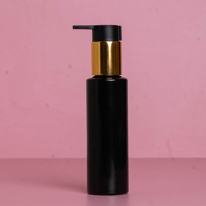 100Ml Pet Bottle With New Gold Black Lotion Pump