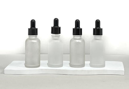 30Ml Glass Bottle With Black Smooth Tamper Proof Dropper (Round)