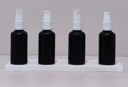50Ml Glass Bottle With White Treatment Pump (Round)