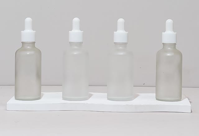 50Ml Glass Bottle With Plain White Dropper (Round)