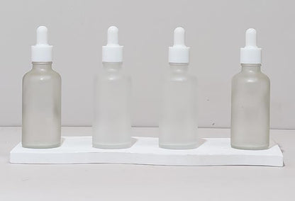50Ml Glass Bottle With Plain White Dropper (Round)