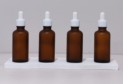 50Ml Glass Bottle With Plain White Dropper (Round)
