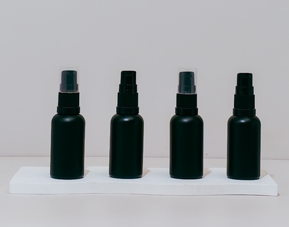 30Ml Glass Botte With Black Treatment Pump (Round)