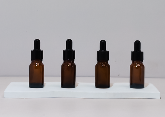 10Ml Glass Bottle With Black Smooth Tamper Proof Dropper