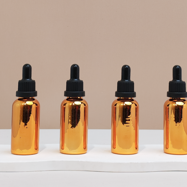 30Ml Glass Bottle With Black Tamper Proof Dropper (Round)