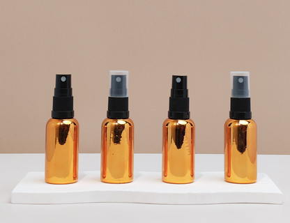 30Ml Glass Bottle With Black Mist Sprayer (Round)