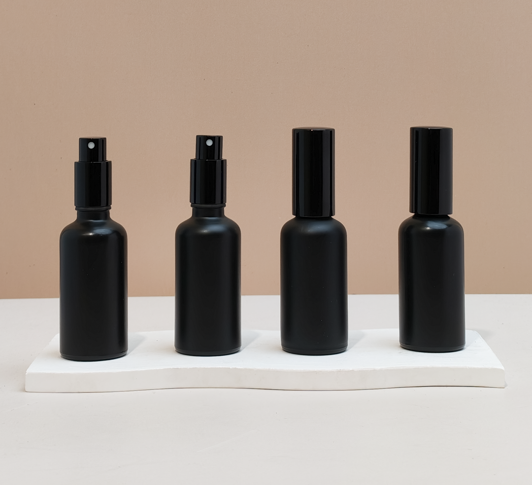 50ml Glass Bottle with New Black Mist
