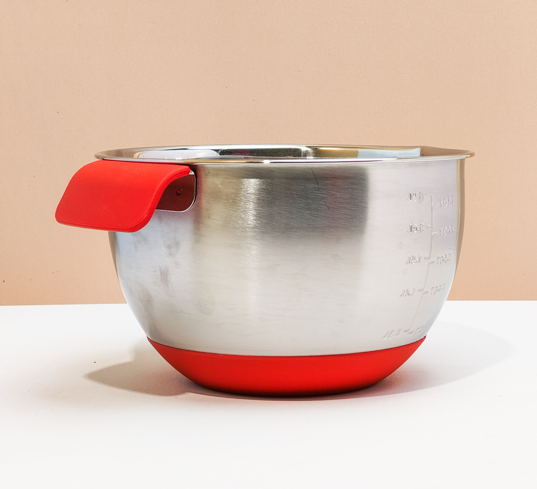 Stainless Steel Mixing Bowls with Silicone Base