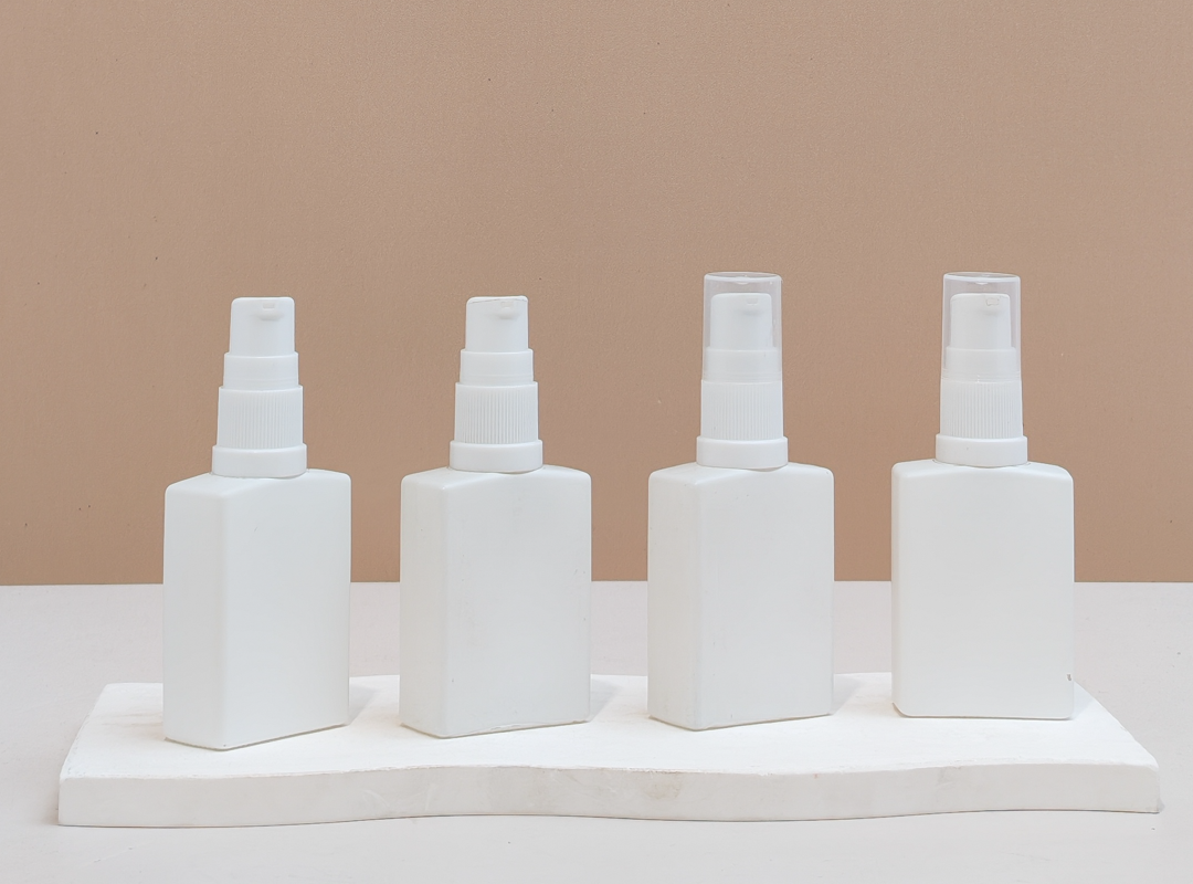 30ml Matte White Rectangle Glass Bottle