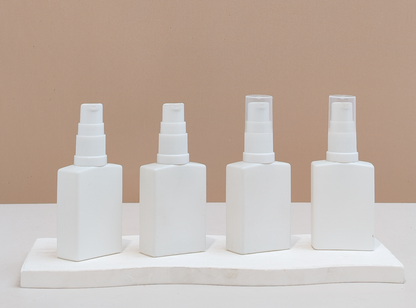 30ml Matte White Rectangle Glass Bottle