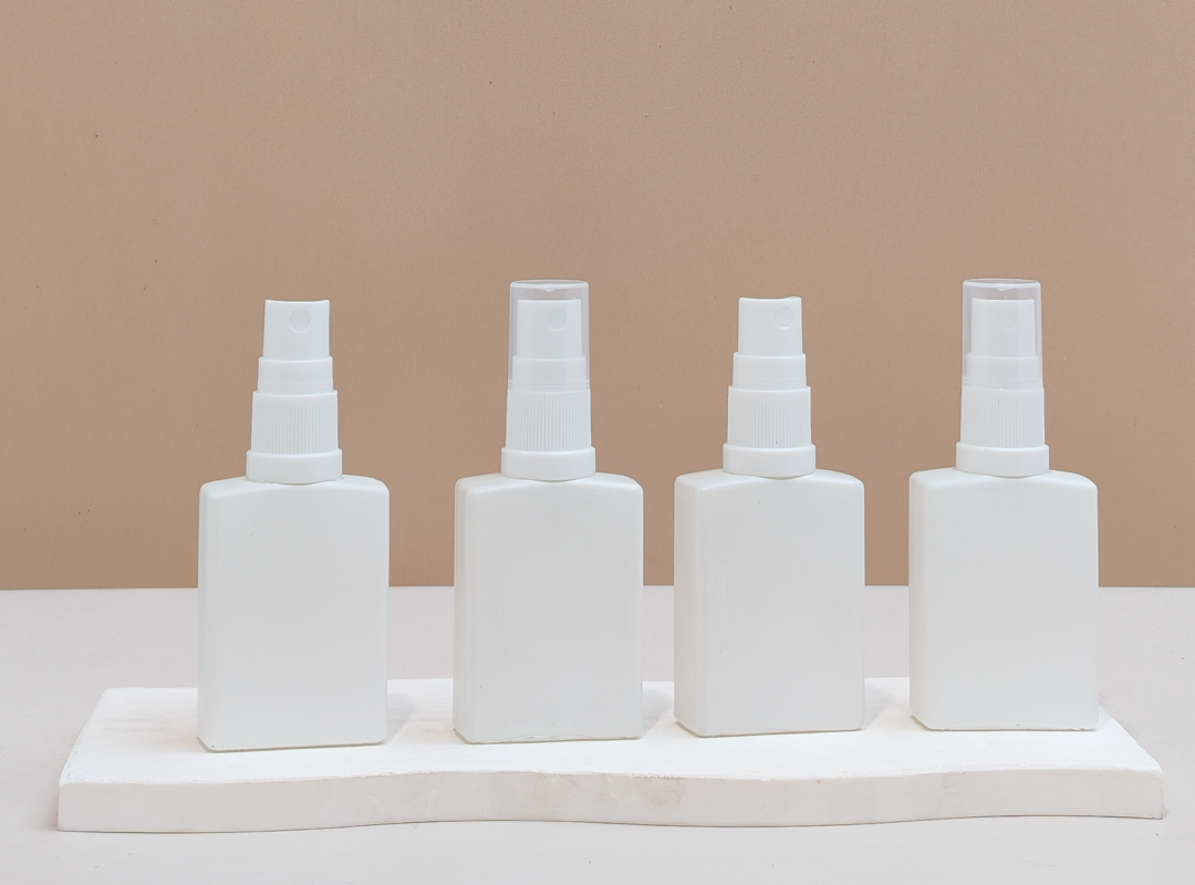 30ml Matte White Rectangle Glass Bottle