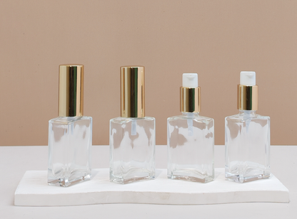 30ml Clear Rectangle Glass Bottles