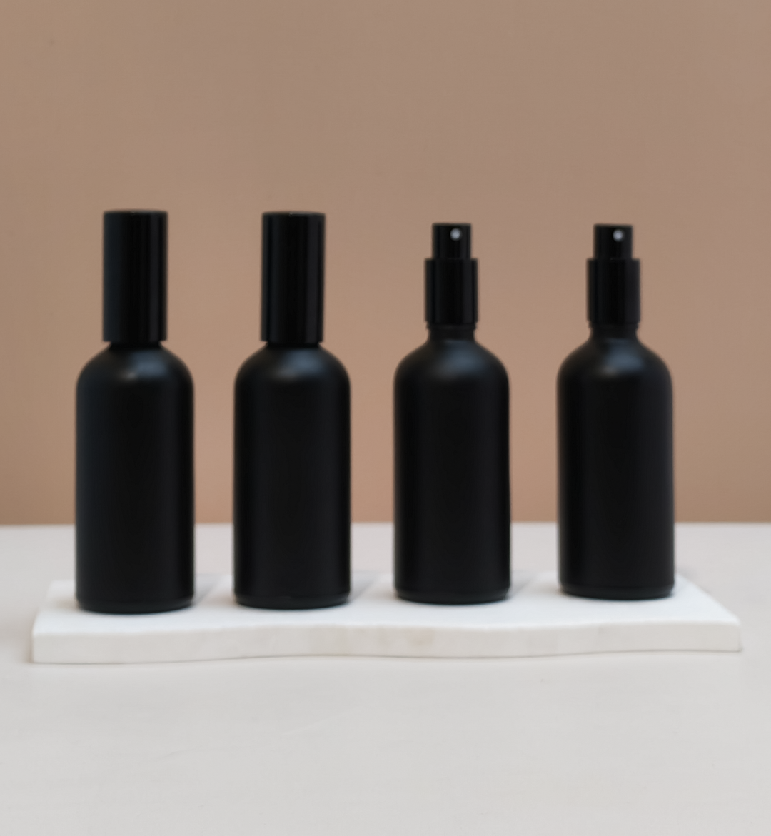 100ml Glass Bottle with New Black Mist
