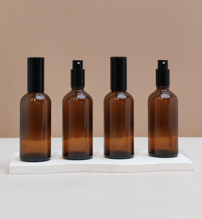 100ml Glass Bottle with New Black Mist