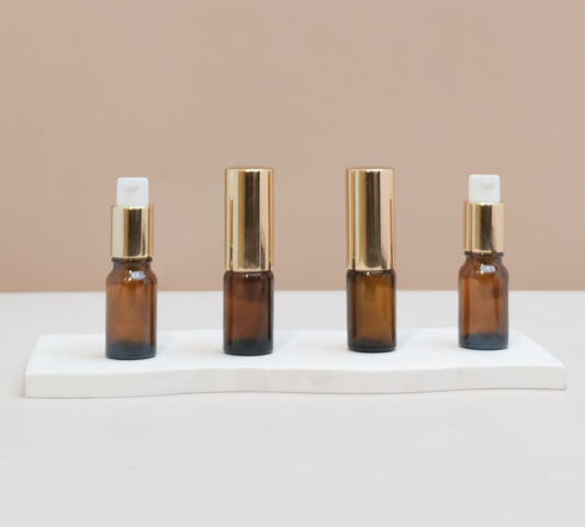 10ml Glass Bottle with Gold Treatment Pumps