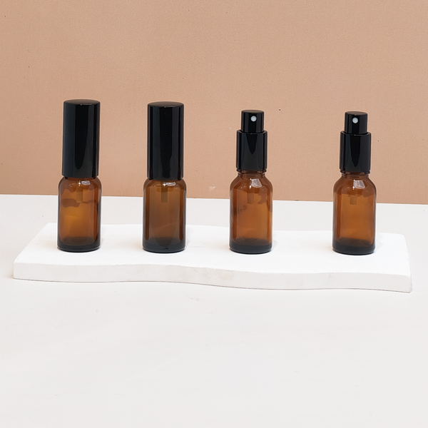 15ml Glass Bottle with New Black Mist (Round)