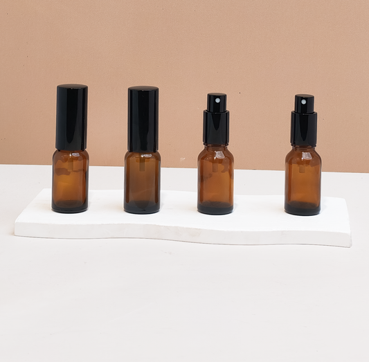 15ml Glass Bottle with New Black Mist (Round)