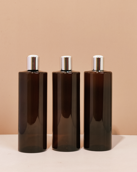 500Ml Tall Pet Bottle With Silver Press Cap