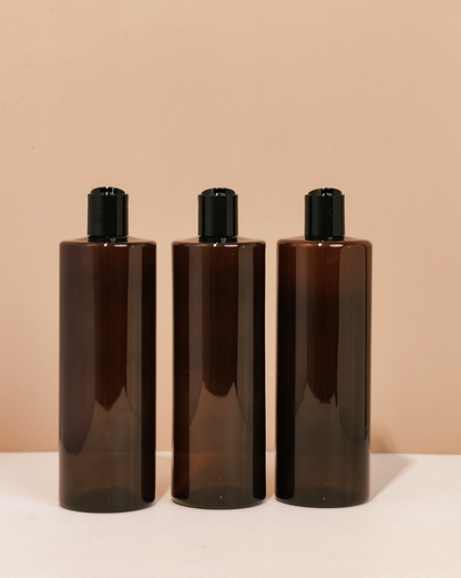 500Ml Tall Pet Bottle With Black Press Cap