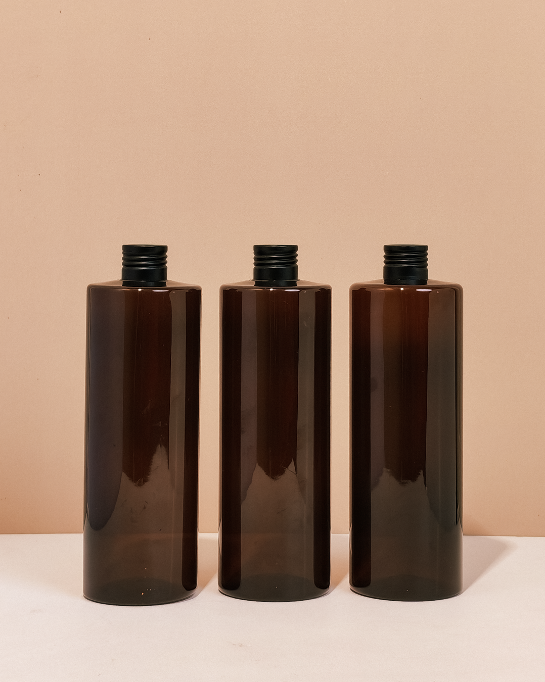 500Ml Tall Pet Bottle With Matte Black Aluminium Screw Cap
