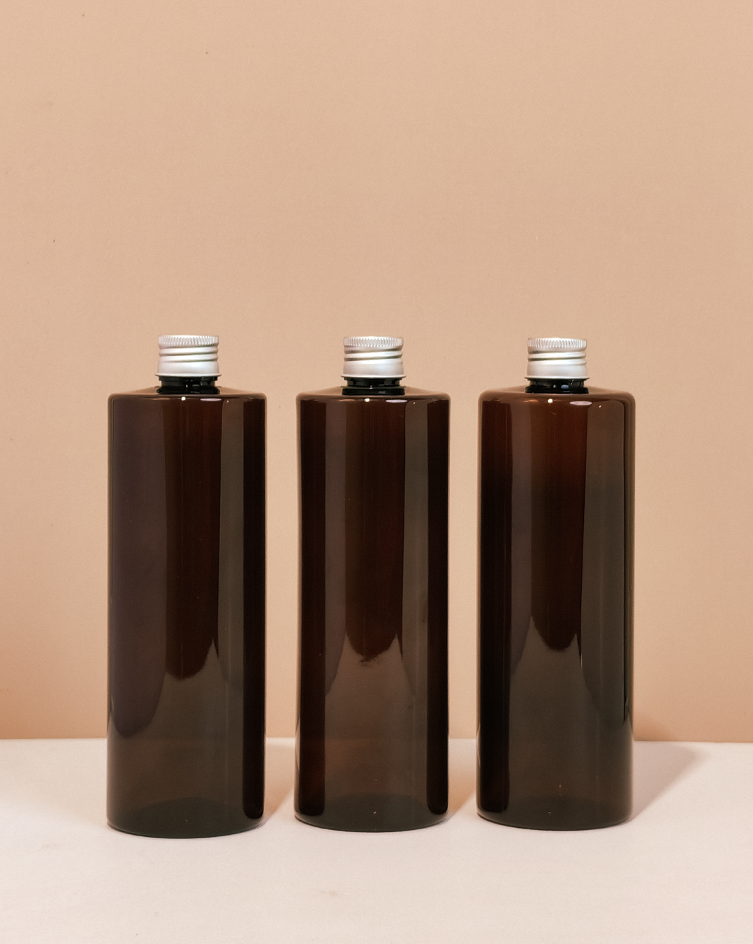 500ml Tall Pet Bottle with Silver Aluminium Screw Cap