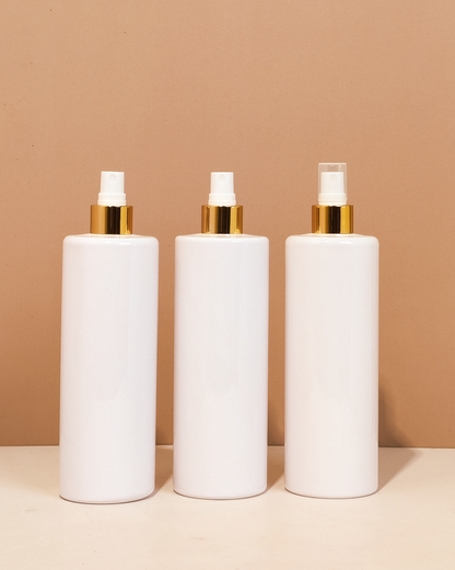 500Ml Tall Pet Bottle With Gold Mist Spray