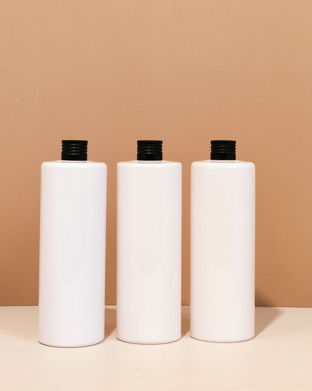 500Ml Tall Pet Bottle With Matte Black Aluminium Screw Cap