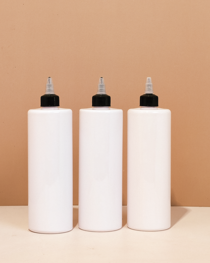500Ml Tall Pet Bottle With Black Applicator With Clear Top