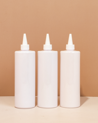 500Ml Tall Pet Bottle With White Applicator
