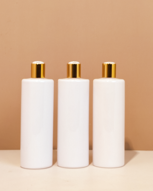 500Ml Tall Pet Bottle With Gold Press Cap