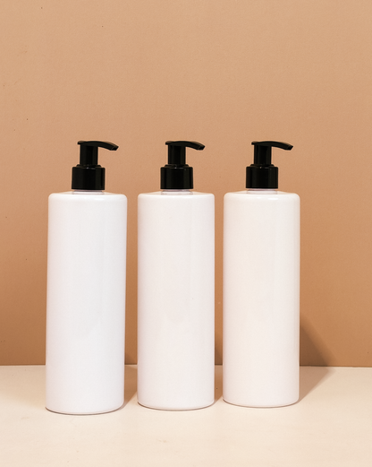 500Ml Tall Pet Bottle With Old Black Lotion Pump