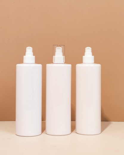 500Ml Tall Pet Bottle With White Treatment Pump