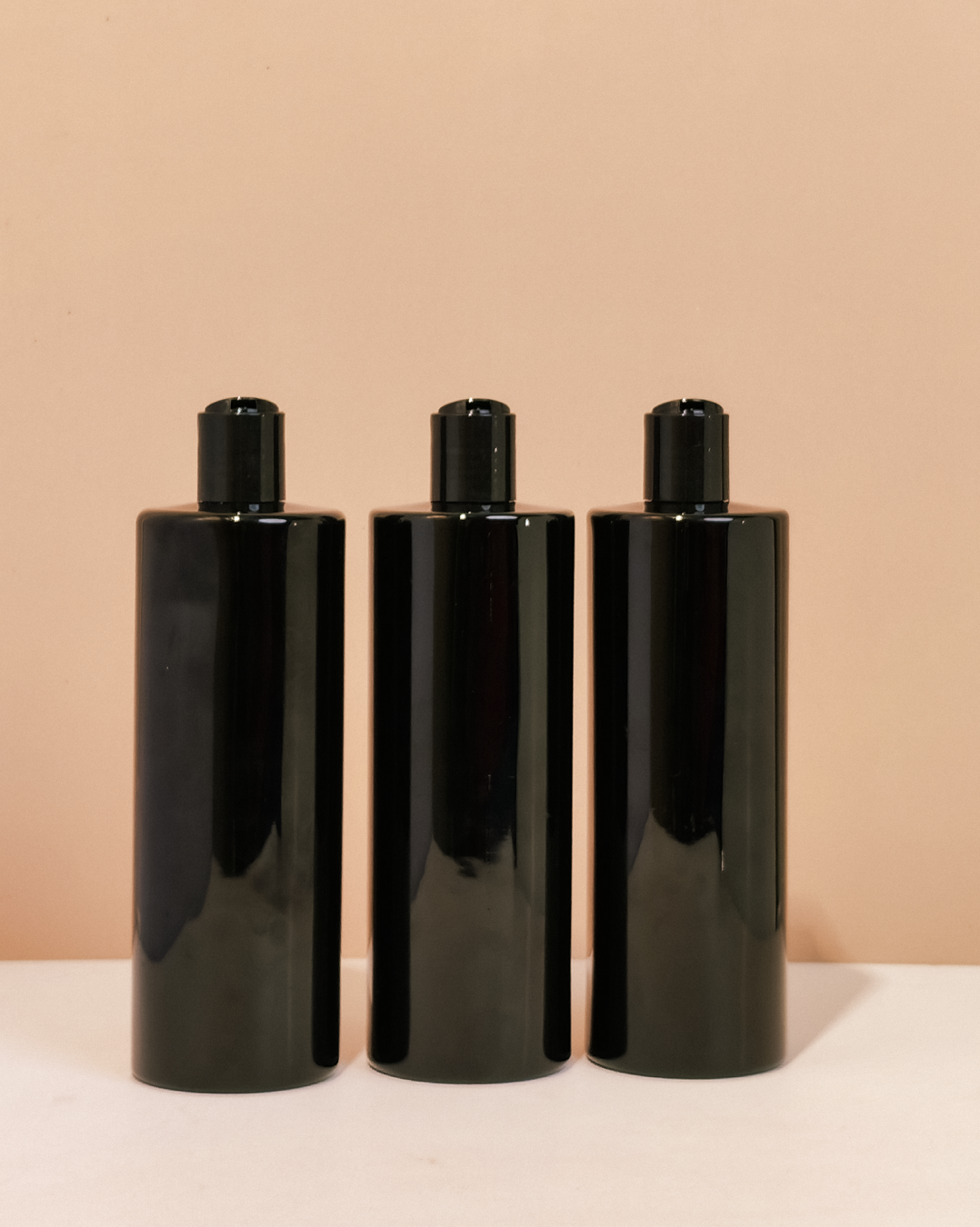 500Ml Tall Pet Bottle With Black Press Cap